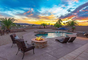 NEW! Lake Views Elevated Luxury w/ Heated Pool, Spa & Firepit